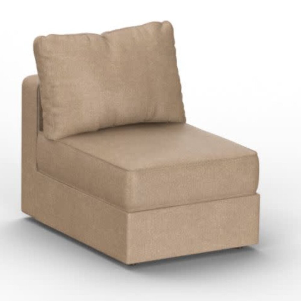 Lovesac Deep Seat Cover Set: Taupe Combed Chenille